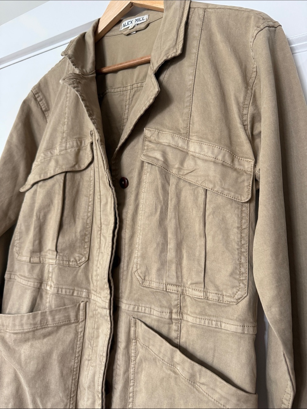 Alex Mill Tan Utility Jumpsuit - Picture 3 of 7